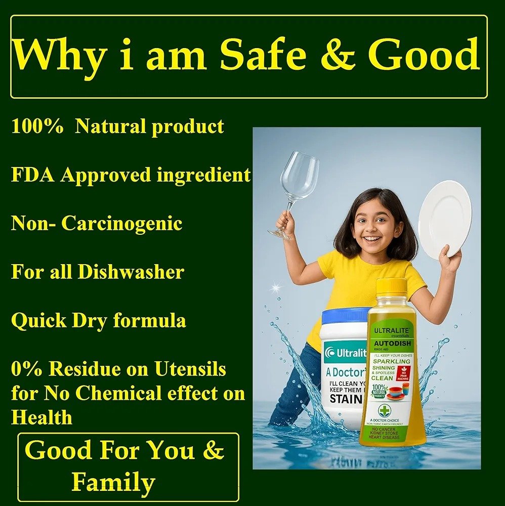 Natural product benefits for family dishwasher care